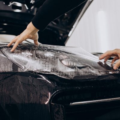 male-worker-wrapping-car-with-ptotective-foil